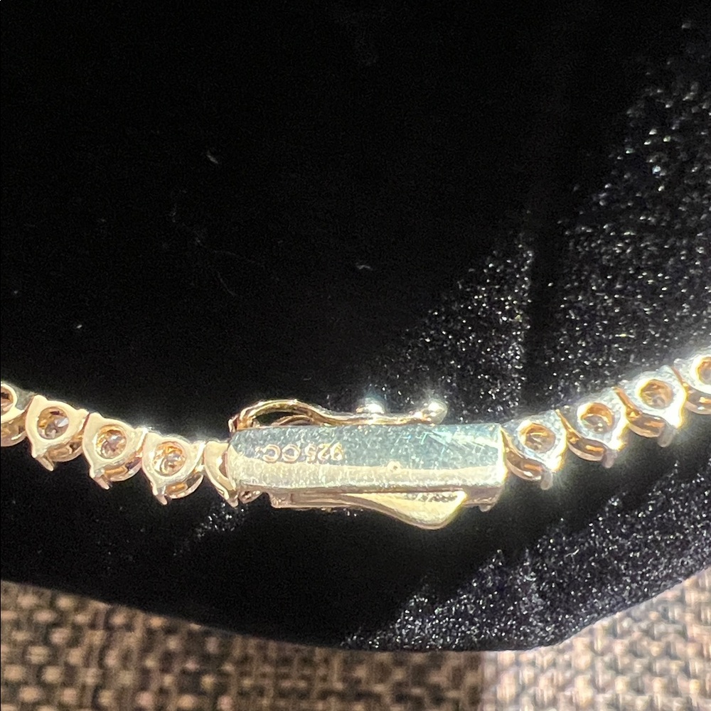 Nadri Gold Tennis Necklace - Picture 3 of 4